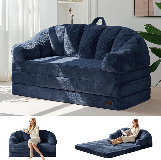MAXYOYO Folding Sofa Bed, 2 in 1 Convertible Sofa to Lounger | Comfy Loveseat by MAXYOYO