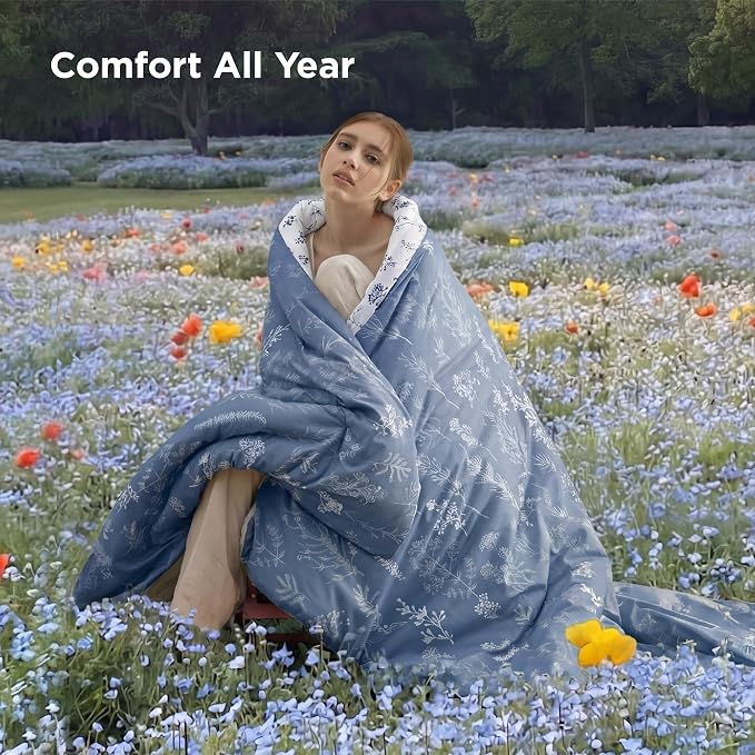 Bedsure Infinity Blue King Comforter Set - Image 6