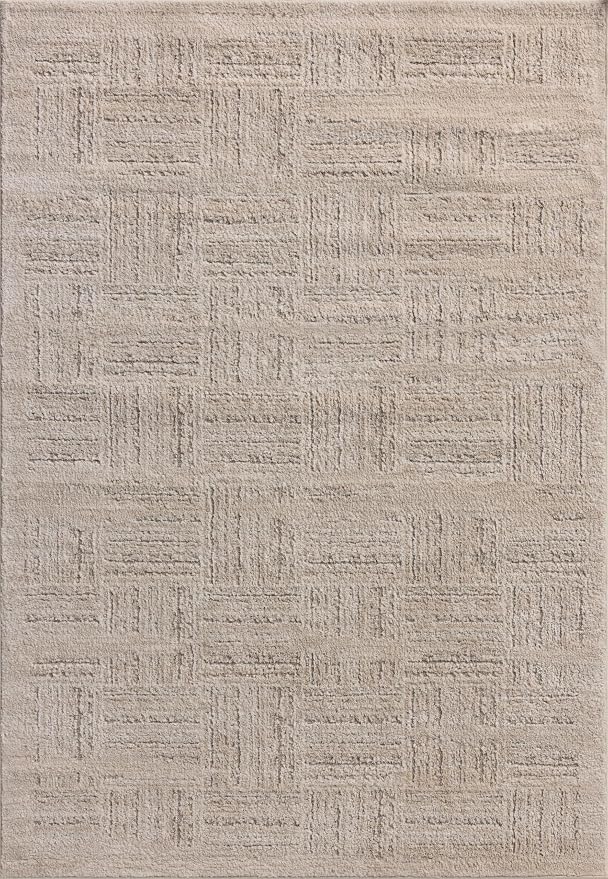 Loloi Amber Lewis Monty Collection MOT-01 Ivory/Taupe 2'-7" x 8'-0", .50" Pile - Image 2
