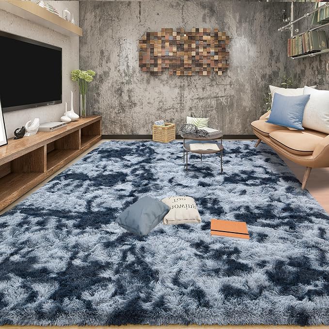 Fluffy Large Rugs for Living Room, Area Rug 6x9 Soft Carpet for Bedroom by Tepook