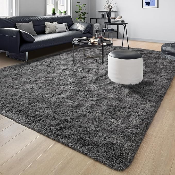 Fluffy Large Rugs for Living Room, 8x10 Area Rugs for Bedroom, Modern Shag - Image 8