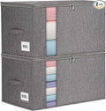 punemi 60L Sturdy Comforter Storage Bag, Blanket Organizer 2 Pack, Zipper & 2 by Punemi