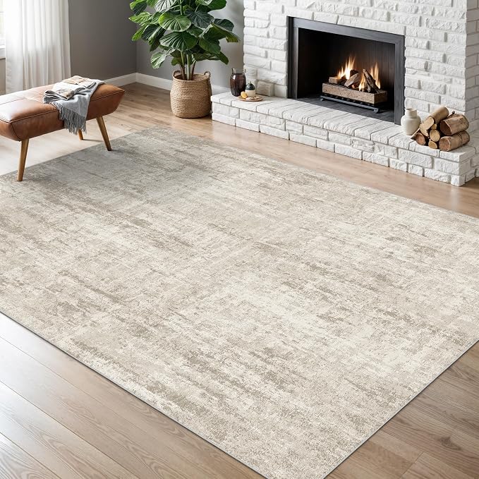 3x5 Rug Non Slip, Abstract Washable Entryway Rug - Image 3