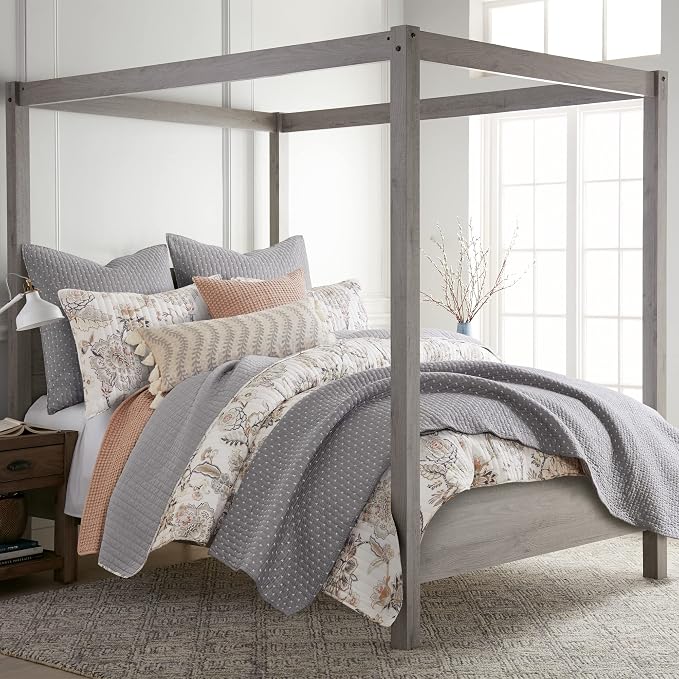 Levtex Home Cross Stitch Reversible Full/Queen Quilt Set and 2 Pillow Shams - Image 7