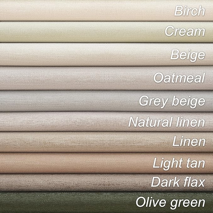 Topfinel Oatmeal Linen Blackout Curtains 96 Inches Long 8 FT Tall 2 Panels - Image 8