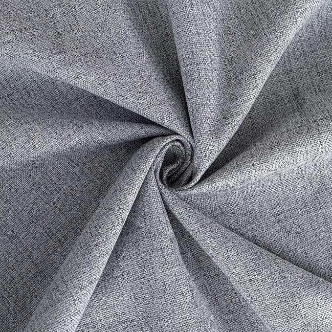 100% Blackout Curtains 108 inch Length 1 Panel Faux Linen Long Drapes - Image 6
