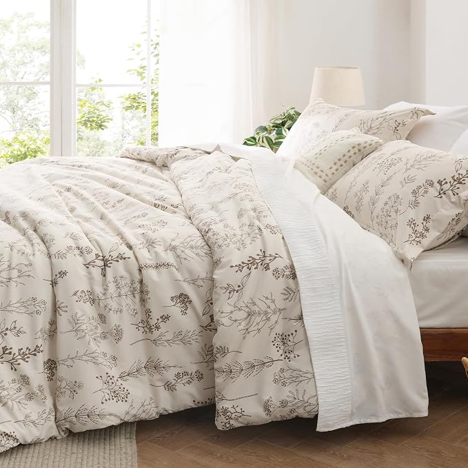 Bedsure Natural Twin/Twin XL Comforter Set - Image 4