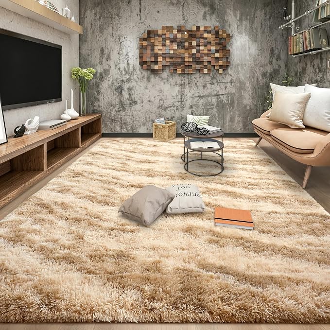 Fluffy Large Rugs for Living Room, Area Rug 6x9 Soft Carpet for Bedroom by Tepook