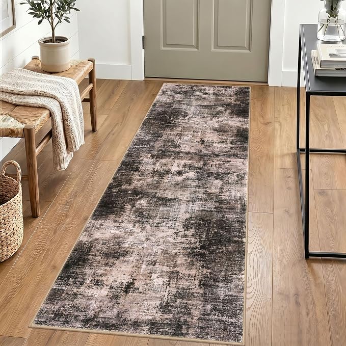 Abstract Runner Rug 2x6 Ft Washable Runners by iOhouze