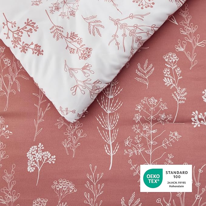 Bedsure Pink Clay Full Comforter Set - Image 5