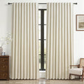 Cute Blackout Curtains 60 Inches Extra Wide Linen 96 Inch Length by QJMYDECO