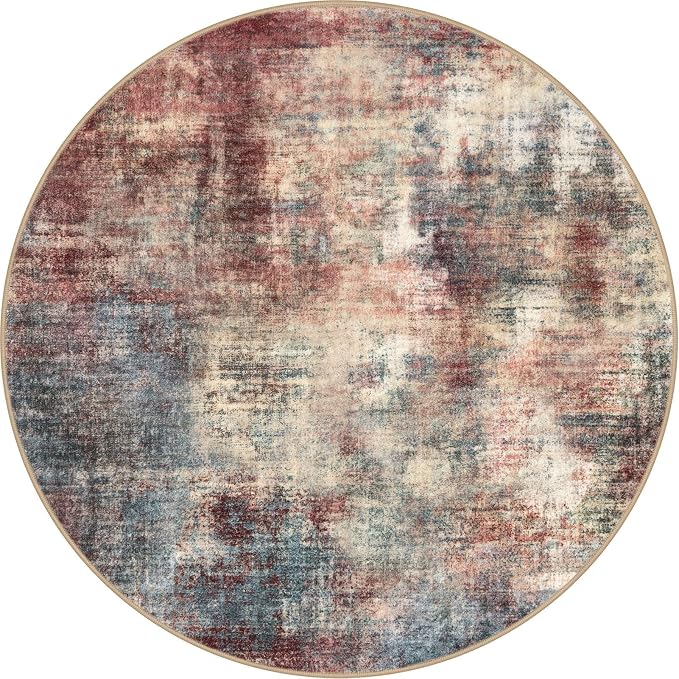Round Area Rug 3 Ft Circle Entryway Rugs Round Washable Door Mat Indoor Entrance - Image 9
