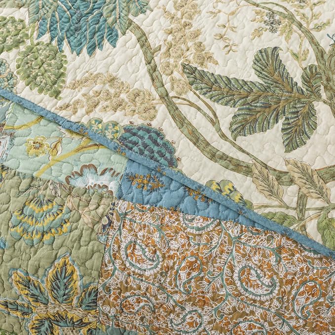 Etwel 100% Cotton Patchwork Queen Size Quilt Set - Image 8
