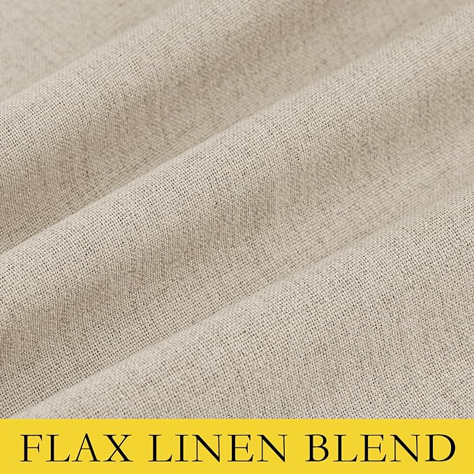NICETOWN Cream 100% Blackout Short Curtains 63 inches Lenghth Burg - Image 9