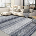 Nakagishi Boho 10x14 Area Rug Living Room Rugs Machine Washable Blue | Soft by NakagishiAreaRug
