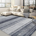 Nakagishi Boho 6x9 Area Rug Living Room Rugs Machine Washable Blue | Soft by NakagishiAreaRug