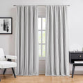 ZJDECOR Black White Striped Modern Full Blackout Curtain Panels, Isolate Light by ZJDECOR