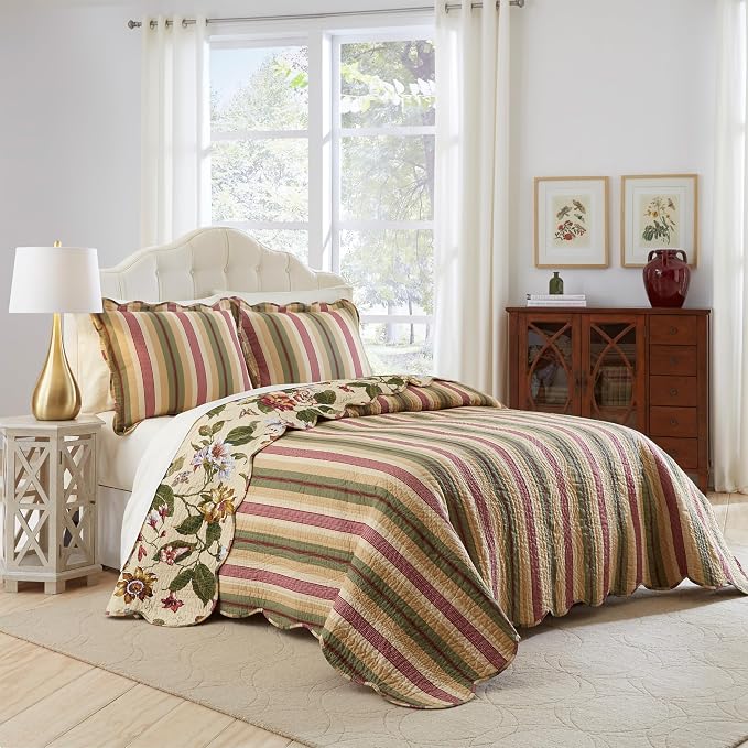 Waverly Laurel Spring 3-Piece Quilt Set – King - Image 2