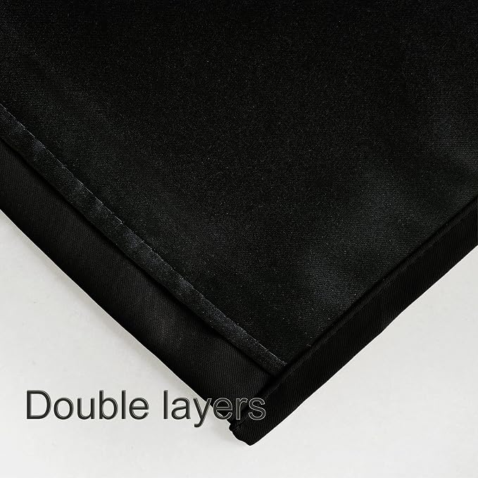 100% Blackout Black Curtains - Image 4