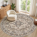 cotiled 8ft Round Living Room Area Rug, Traditional, Dining Room, and Home by COTILED