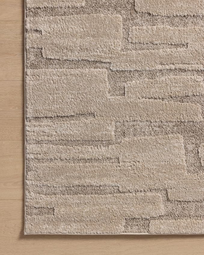 Loloi Amber Lewis Monty Collection MOT-04 Taupe/Beige 2'-7" x 10'-0", .50" Pile - Image 6