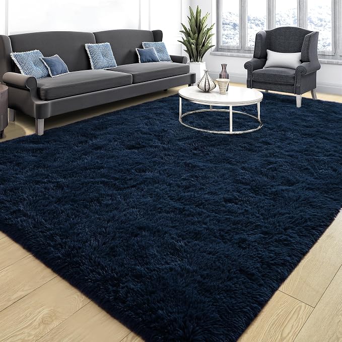 Fluffy Large Rugs for Living Room, Area Rug 6x9 Soft Carpet for Bedroom - Image 3