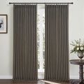 Extra Long 108 Inch Blackout Living Room Curtains 2 Panels Set, Memory Trained by PleatedDrapes