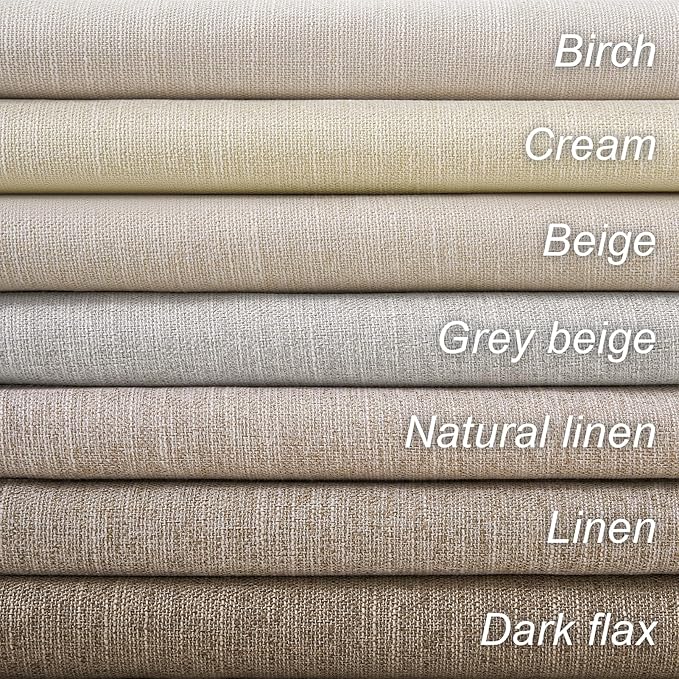Topfinel 102 Inches Long Cream Colored Custom Total Blackout Linen Curtains - Image 8