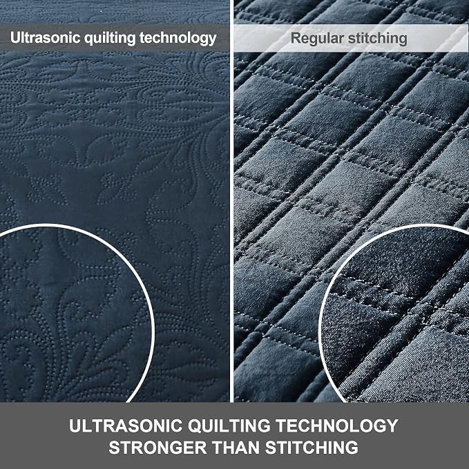Hansleep Navy Quilt Queen Size - Image 5