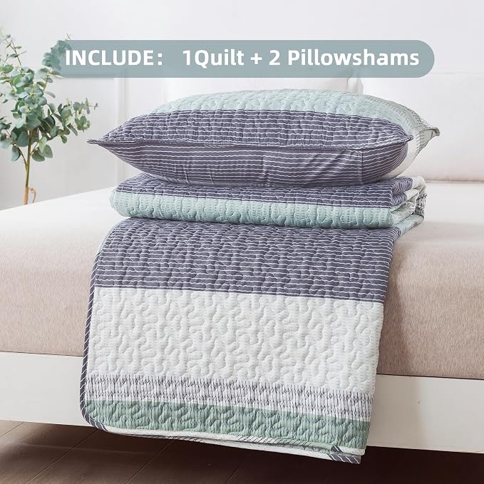 Oversized King Quilt Sage Green, 2 Pillowcases（120x120 Inch） - Image 7