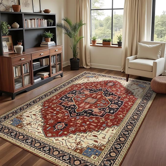 Macgace Washable Vintage Area Rug - Image 8