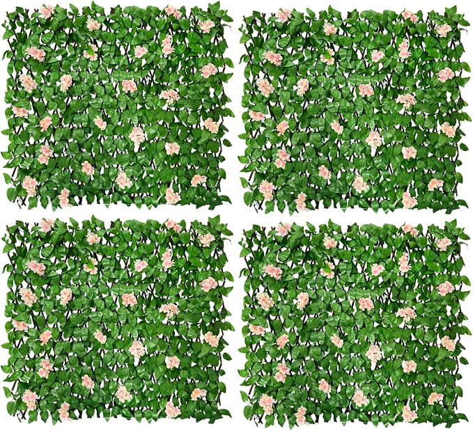 Expandable Faux Ivy Fence Privacy Screen by Unknown