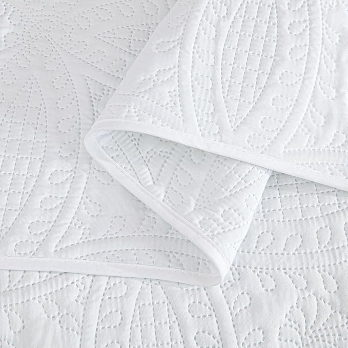 Chezmoi Collection Austin 3-piece Oversized Bedspread Coverlet Set - Image 6