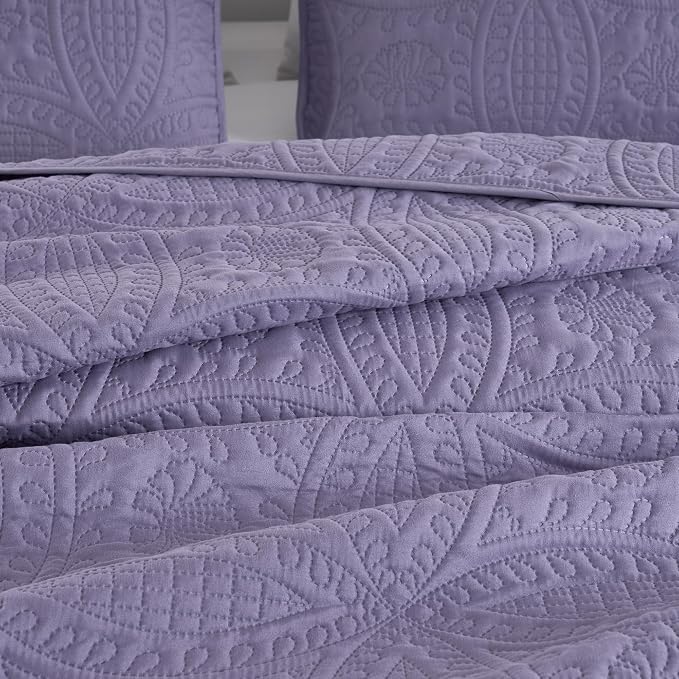 Chezmoi Collection Austin King Oversized Bedspread Set, 3-Piece Pinsonic - Image 6