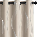 Deconovo Curtains for Living Room, Pattern Blackout Curtains 45 Inches Long | by Unknown
