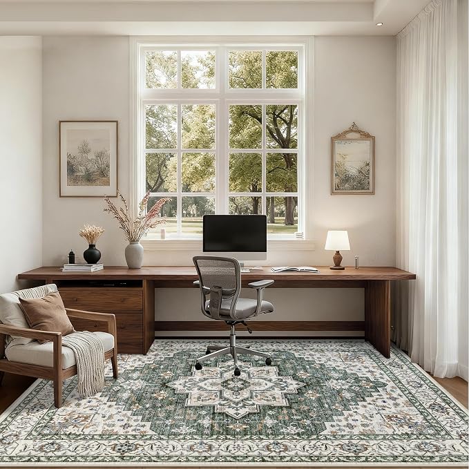 9x12 Area Rugs Living Room: Washable Rug - Image 6