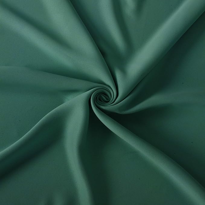 Blackout Curtains 66 x 95 inch/Dark Green Curtains Set of 2 Panels/Thermal - Image 6