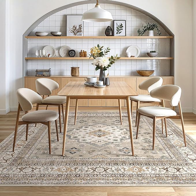 cotiled 8x8 Area Rug for Living Room, Traditional, Dining Room, and Home Office - Image 6