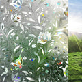 rabbitgoo Window Privacy Film, Stained Glass Cling, Tulip 17.5" x 118.1" | by rabbitgoo