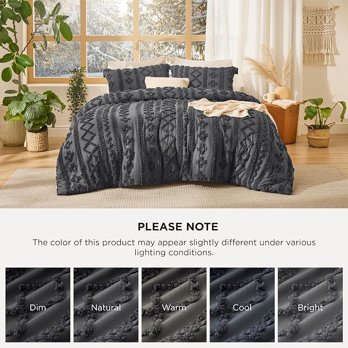 Bedsure Tufted Boho Comforter Set Full Size - Image 9