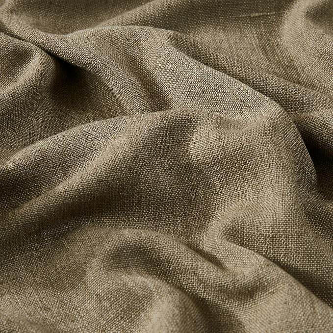 Vision Home Brown Pinch Pleated Full Blackout Curtains Linen Blended 60" Wide - Image 9