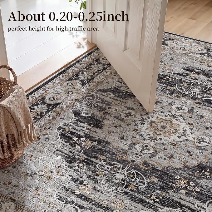 2x6 Washable Hallway Runner Rug - Image 4