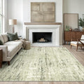 6x9 Area Rugs, Abstract Large Washable Rugs by Valenrug