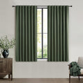 QJmydeco Green Country Kitchen Curtains 54 Inch Length Small Basement Window by QJMYDECO