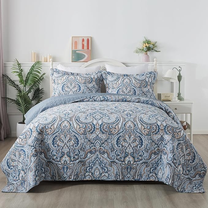 Etwel Lightweight Cotton Queen Size Quilt Set by Unknown
