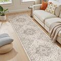 cotiled 2x8 Hallway Runner Rug for Entryway, Non-Slip Vintage, Light Brown | by COTILED