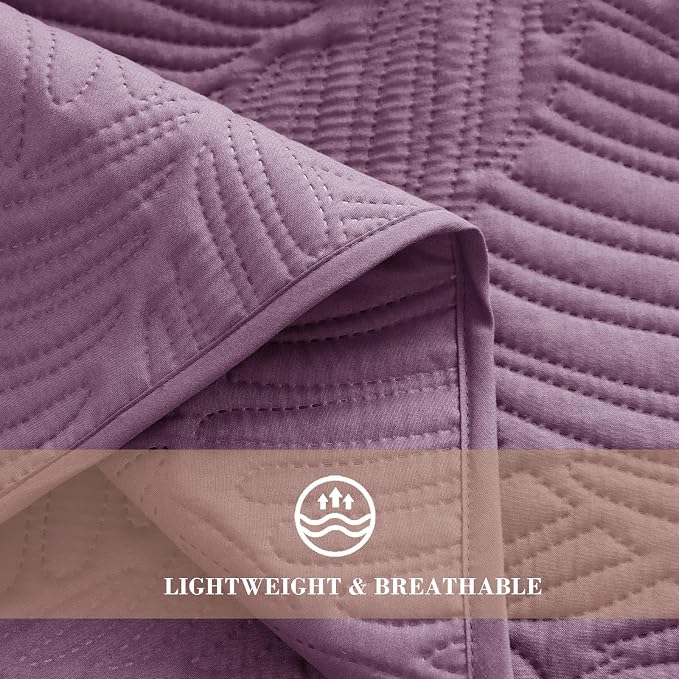 Exclusivo Mezcla California King Quilt Bedding Set, Microfiber Bedspreads | - Image 5