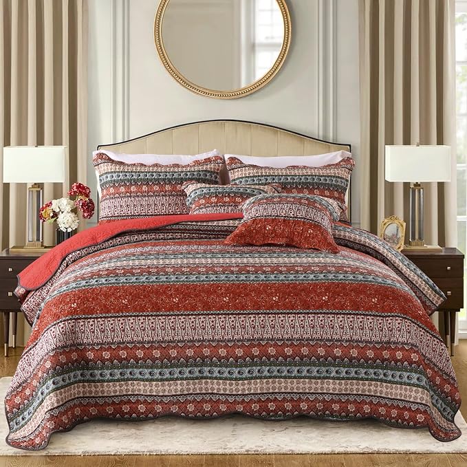 Etwel Lightweight Cotton King Size Quilt Set by Unknown