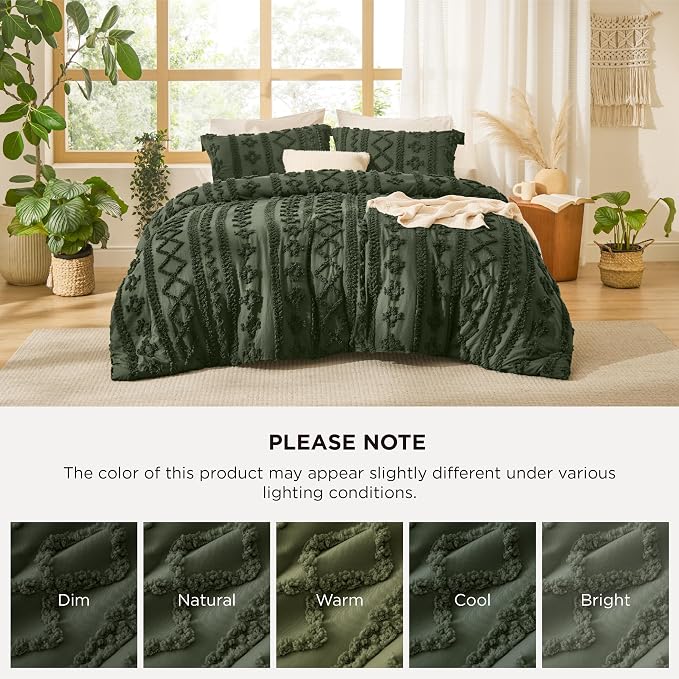 Bedsure Tufted Boho Comforter Set King Size - Image 9