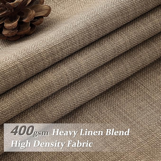 Blackout Rust Brown Pinch Pleat Curtains 84 Inch Long - Image 2